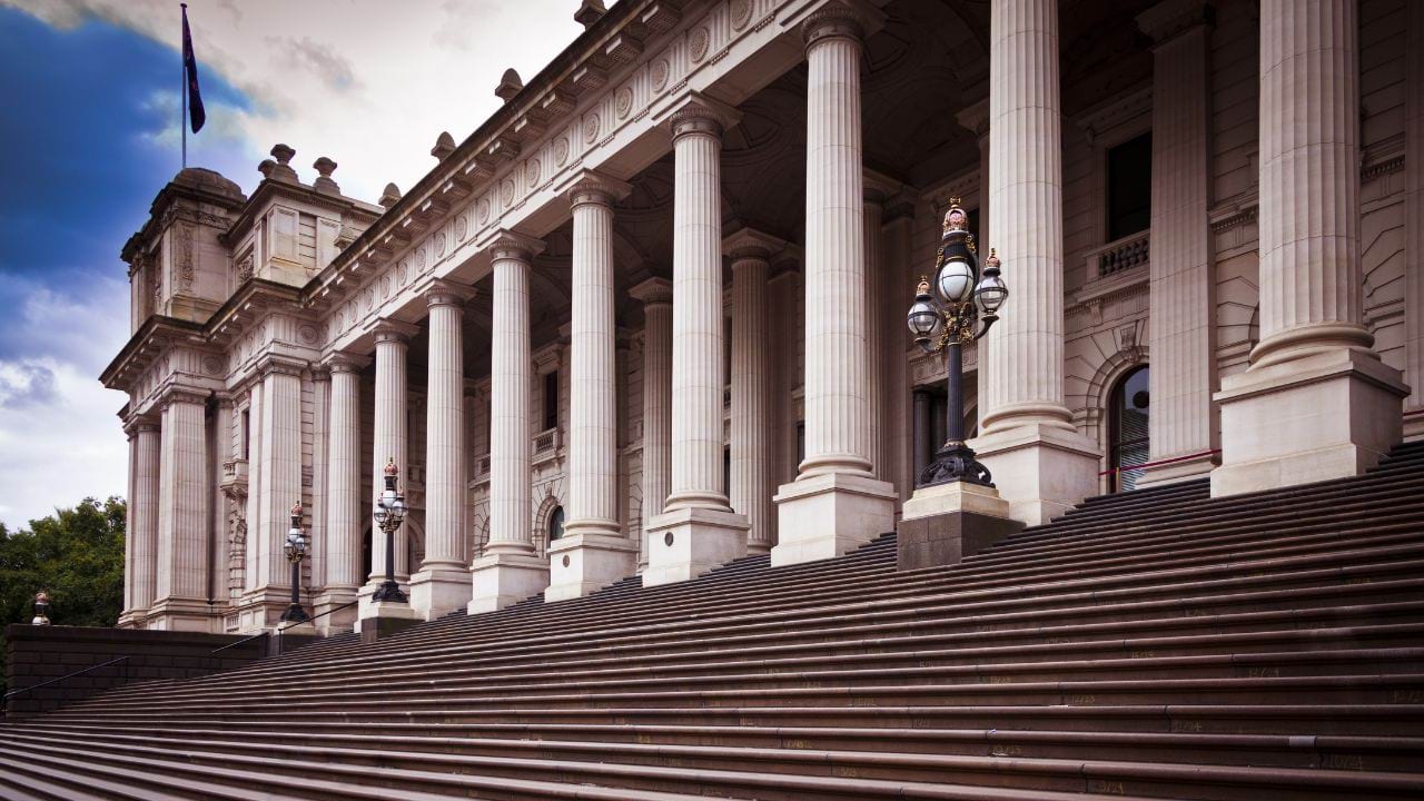 Steps of Victorian Parliament House